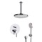 Ceiling Rain Shower System with Handheld, Rain Shower Head, Shower Faucet Set